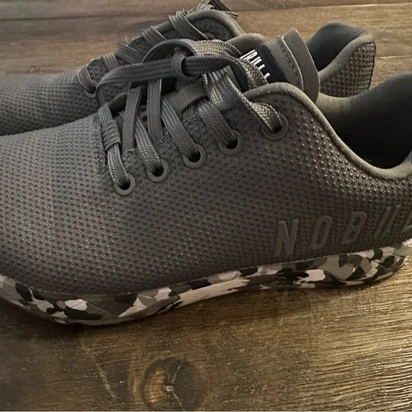 NOBULL Charcoal Sneakers with Camo Sole - Picture 3 of 6